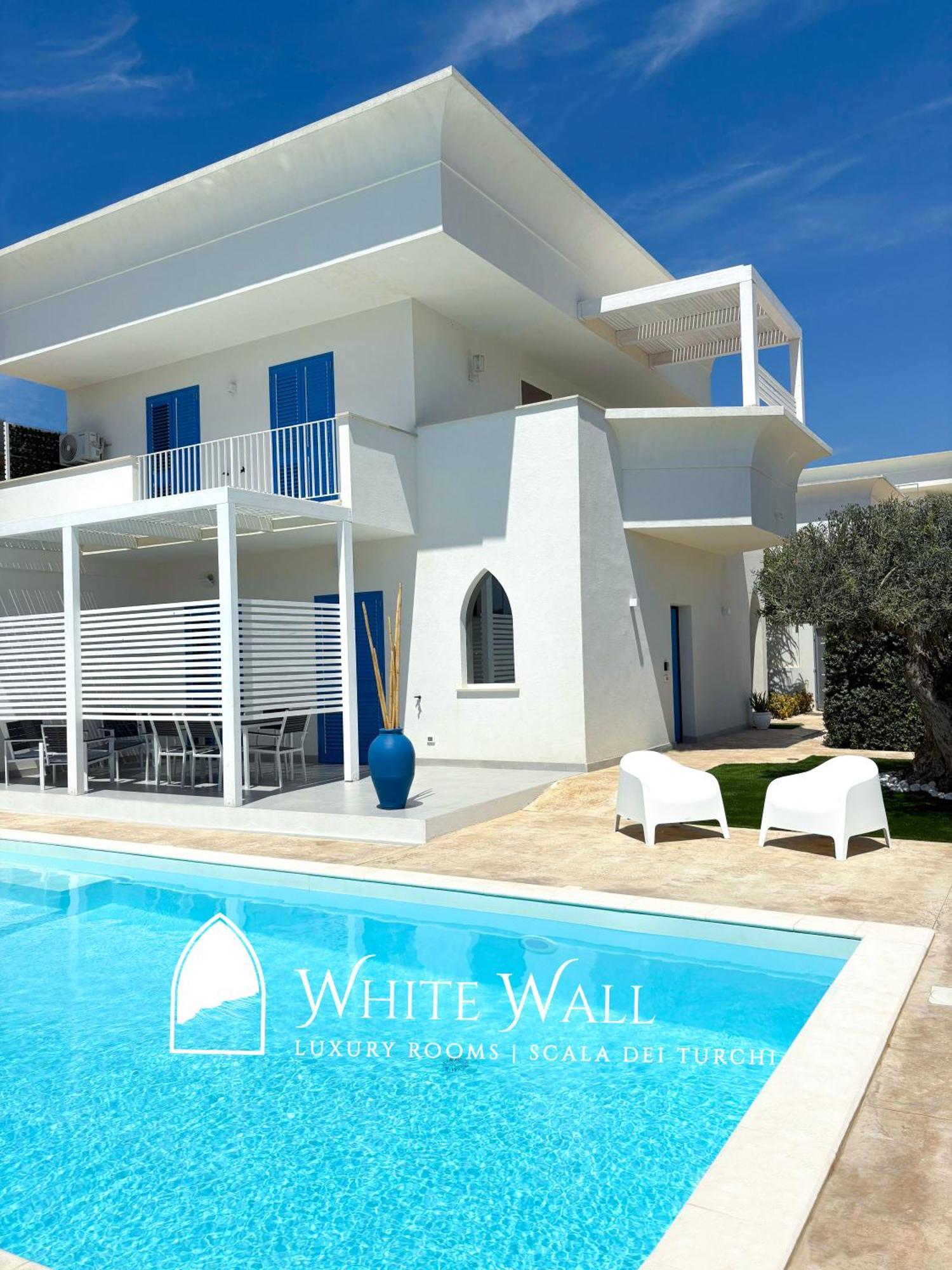 White Wall Luxury Rooms Scala Dei Turchi ريالمونتي المظهر الخارجي الصورة